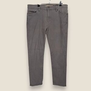 Banana Republic Slim Fit Brushed Twill Chinos Pants Mens 34x30 Gray Stretch